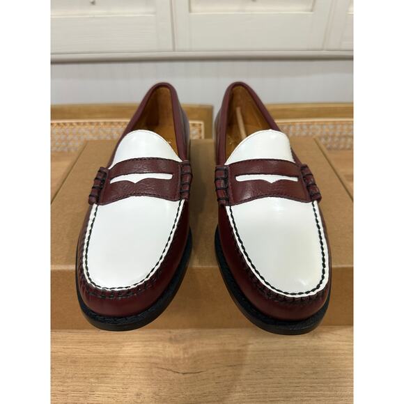 Madewell x G.H.BASS Men\'s Larson Weejuns® Loafers White Wine Leather 7.5 NWOB main image 7